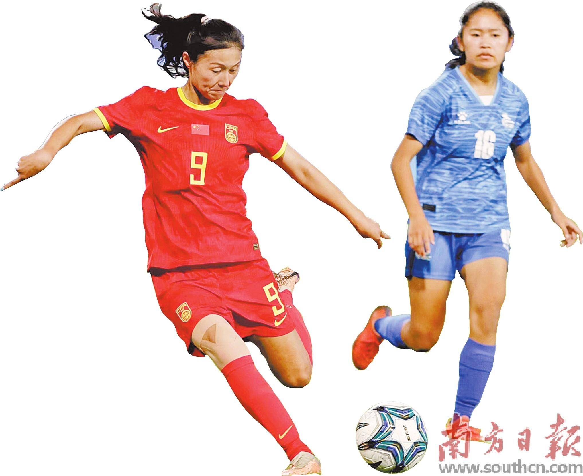 中国女足16比0大胜蒙古女足