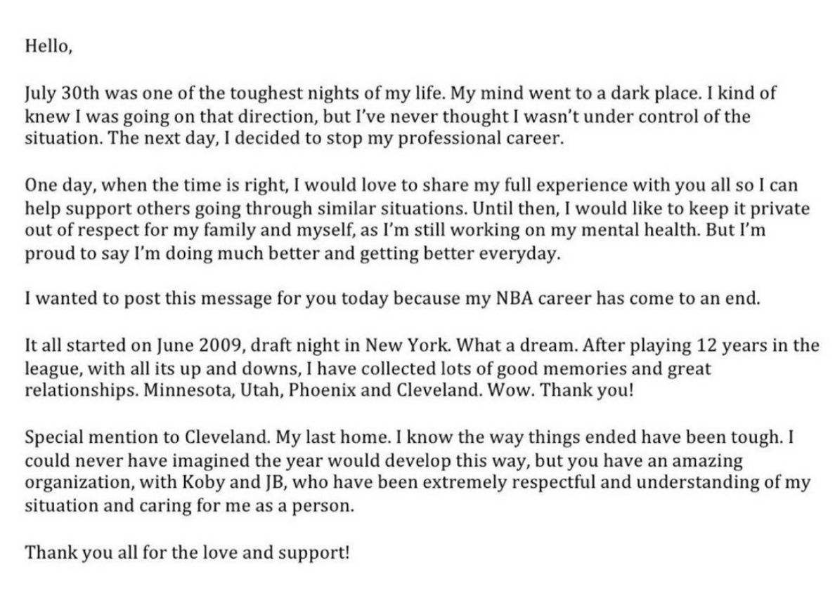 再见，金童！卢比奥宣布从NBA退役：我收获许多美好的回忆