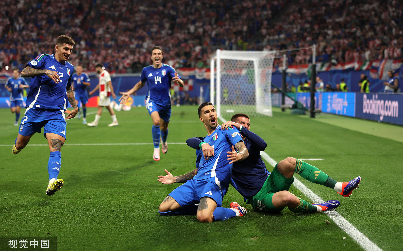 欧洲杯-卫冕冠军出线！意大利第98分钟绝平1-1克罗地亚晋级