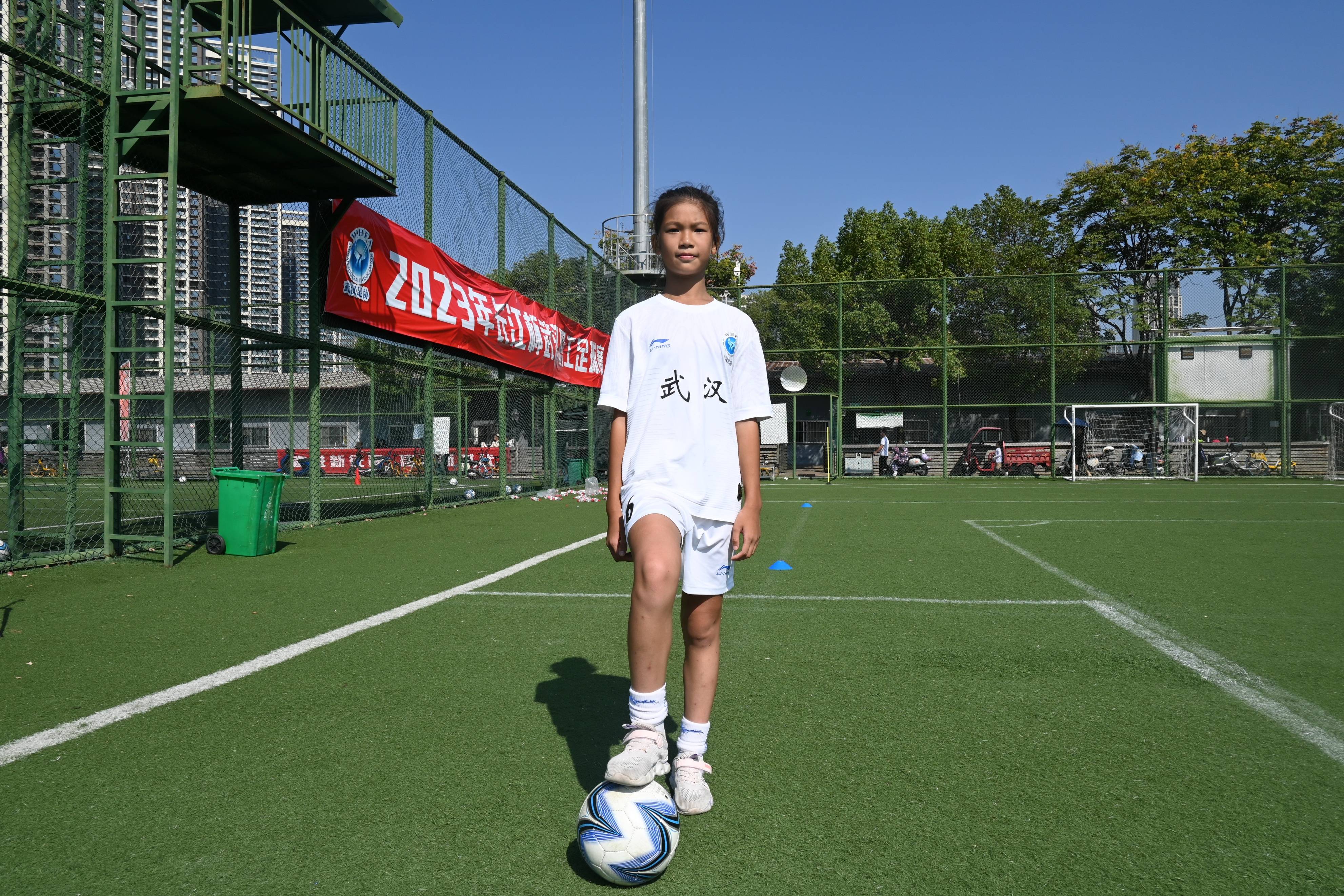 武汉市足协13女足梯队陈紫桐的足球梦：成为一名职业女足运动员