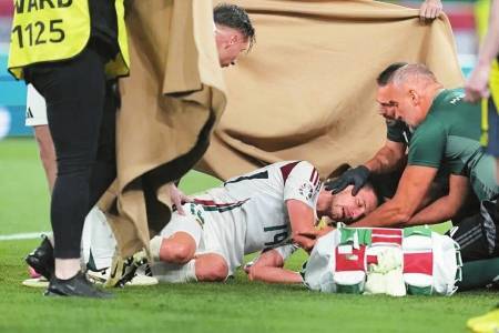 匈牙利球员昏迷 欧洲杯再现“生命之墙”